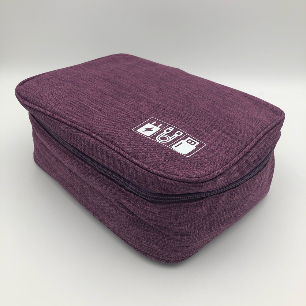 DIGITAL Travel Bag Pouch for Electronics Purple - Picture 4 of 12